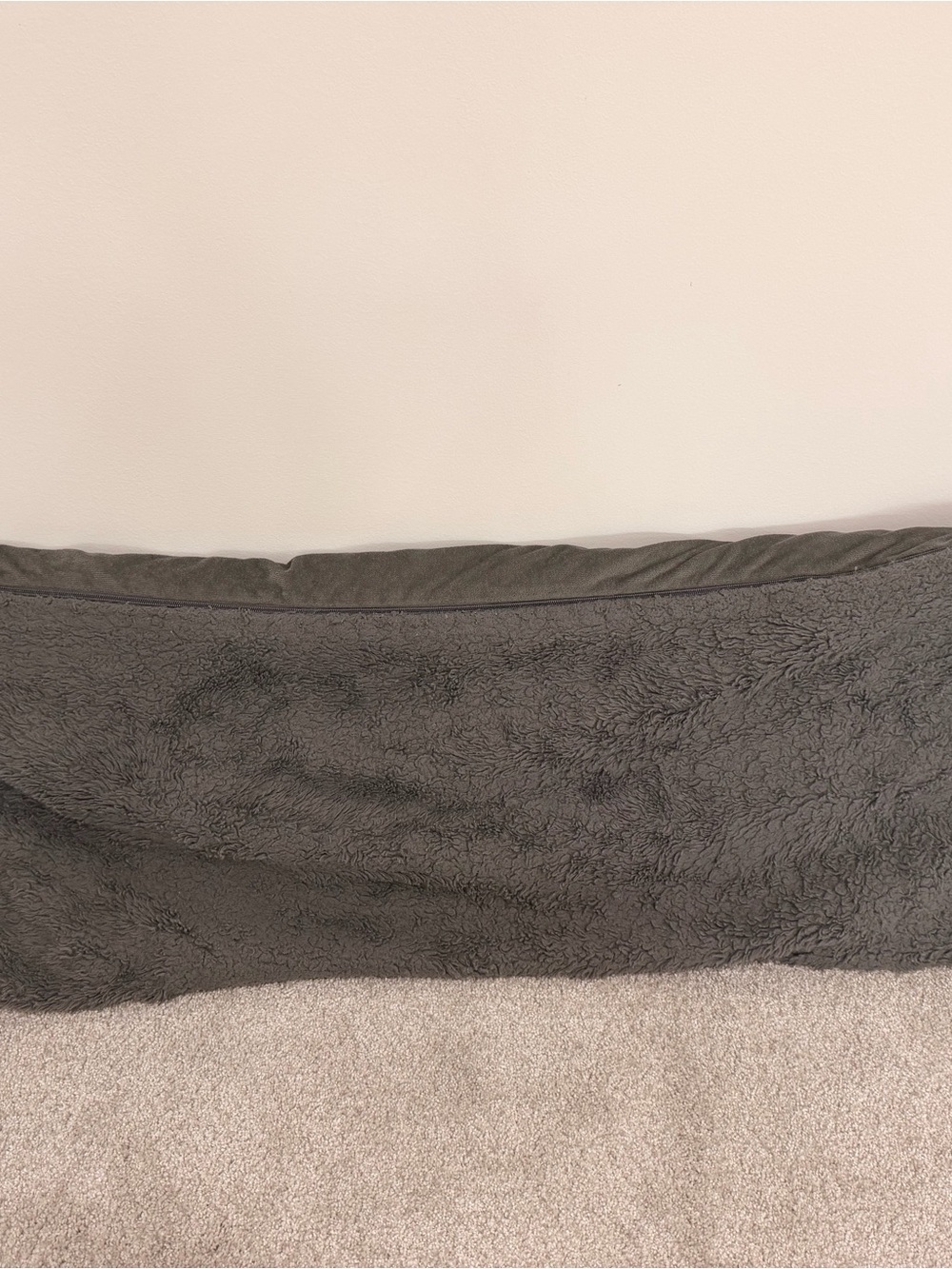 Ugg dark Gray Faux body pillow - good condition